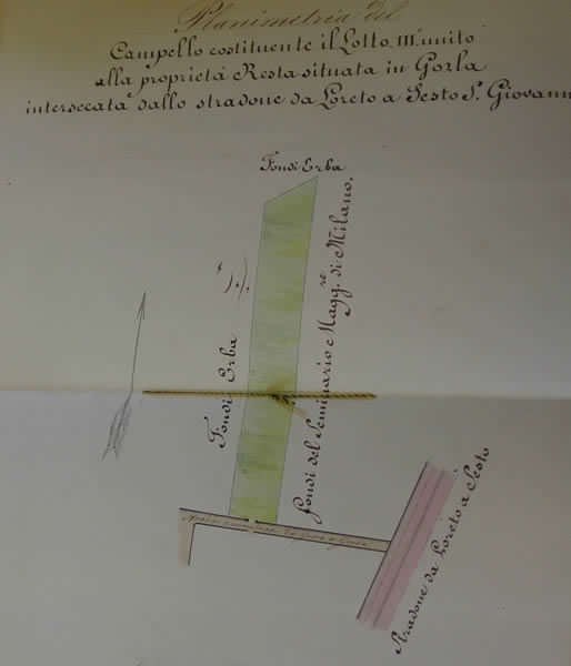 Proprieta Resta. Planimetria del Campiello_